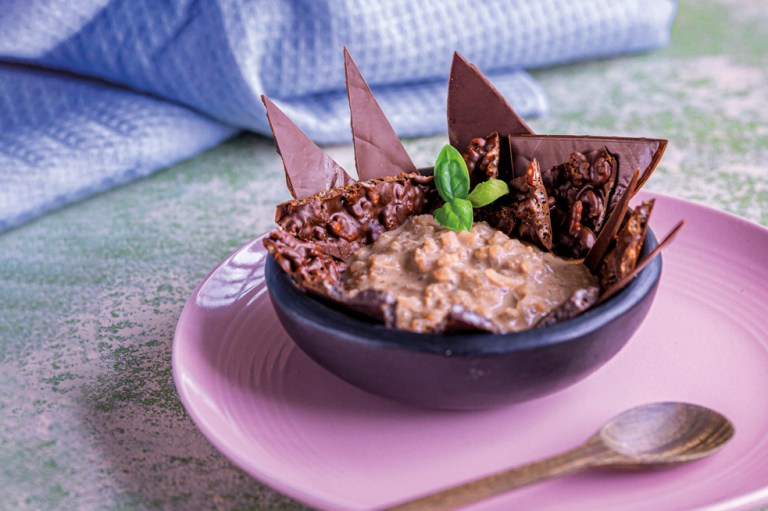 Receta de arroz con leche con chocolate para el Día del Amor y la Amistad