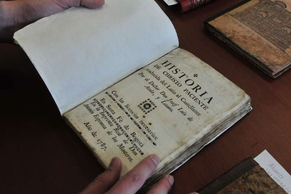 ‘Historia del Cristo paciente’, el primer libro impreso en la capital.