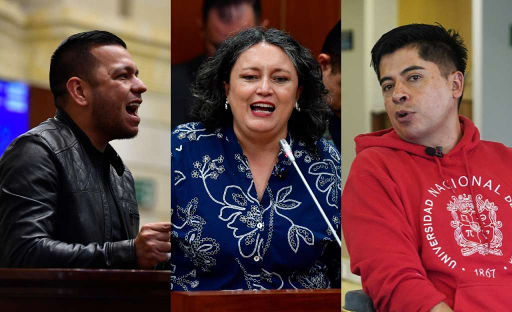 Jota Pe Hernández, Angélica Lozano y Ariel Ávila, senadores de la Alianza Verde.