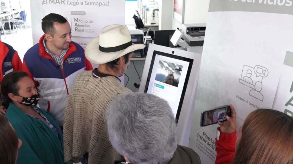 La cabina fue instalada en el Centro de Conectividad Campesina de Sumapaz.