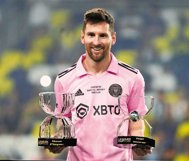 El argentino Lionel Messi fue considerado el mejor jugador de la Leagues Cup, en la que además fue campeón y goleador.