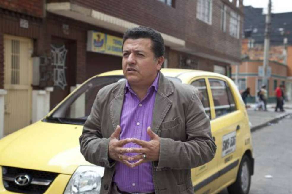 Hugo Ospina, líder del gremio de taxistas y candidato a la Cámara de Representantes por Bogotá. / Archivo particular