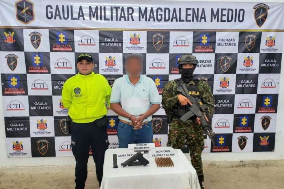 Capturan a alias “Mayimbú”, presunto jefe de las ACSN en el sur del Cesar