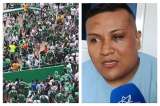 Habló el hincha del Cali agredido por no usar la camiseta del equipo en el estadio