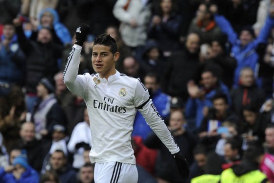 James Rodríguez, mediocampista del Real Madrid. Foto: AFP