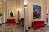 Trump sustituyó un retrato de Obama por uno suyo en la Casa Blanca