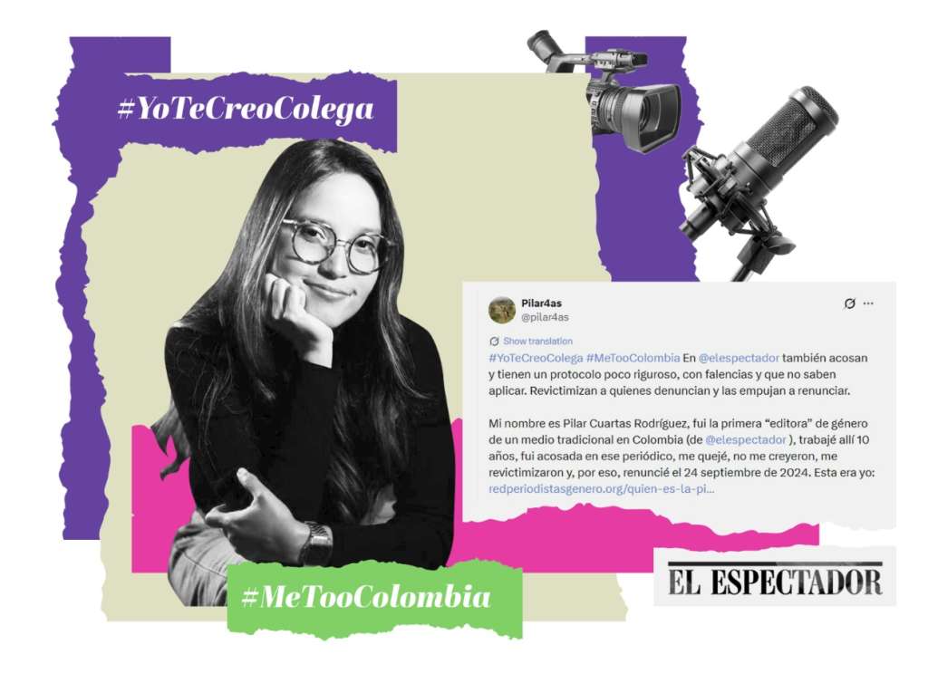 La abogada y periodista Pilar Cuartas fue editora de la sección de género de El Espectador. Imagen de sus denuncias en la red X.