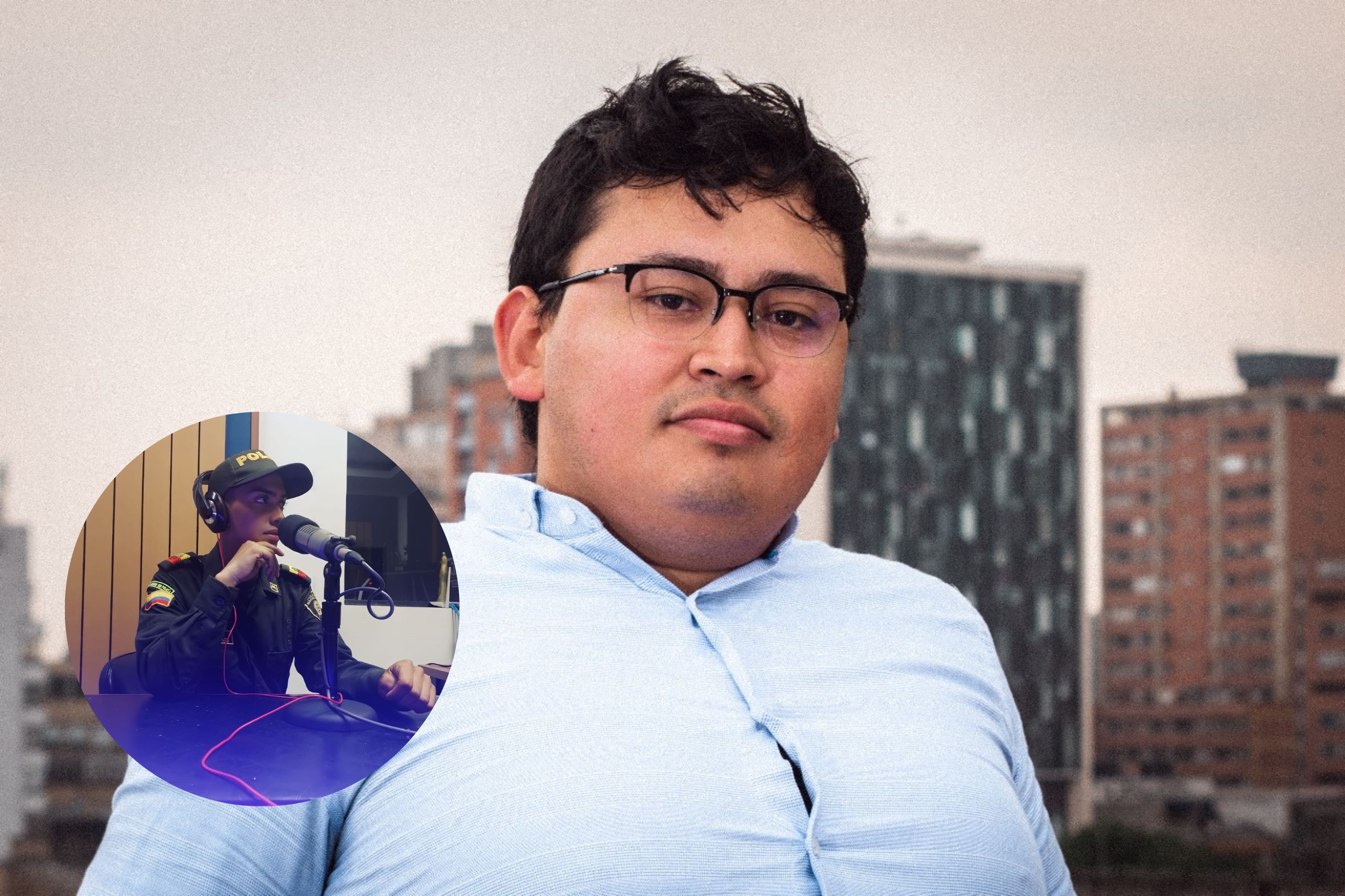 Nicolás Calderín, abogado del policía satánico