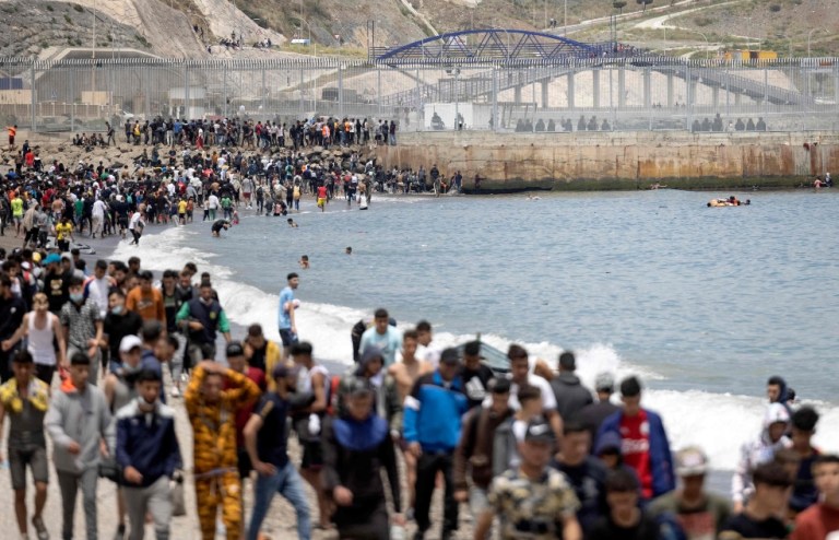 Migrantes Marruecos-.España, ceuta 2021