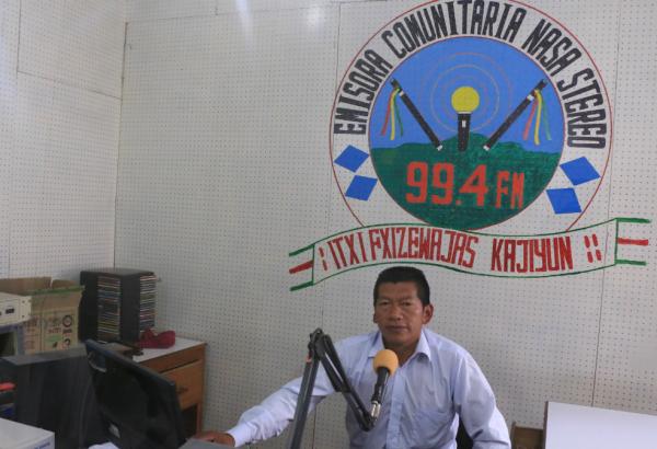 Emisora Comunitaria Nasa Stereo, ubicada en Toribio (norte del Cauca). /Sonia Cifuentes.