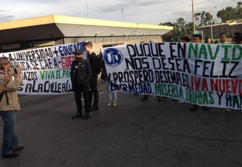 Manifestaciones y accidentes complican movilidad en la tarde de este lunes en Bogotá