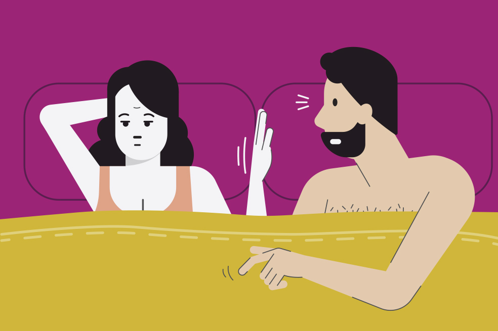 Mujer falta de deseo sexual.