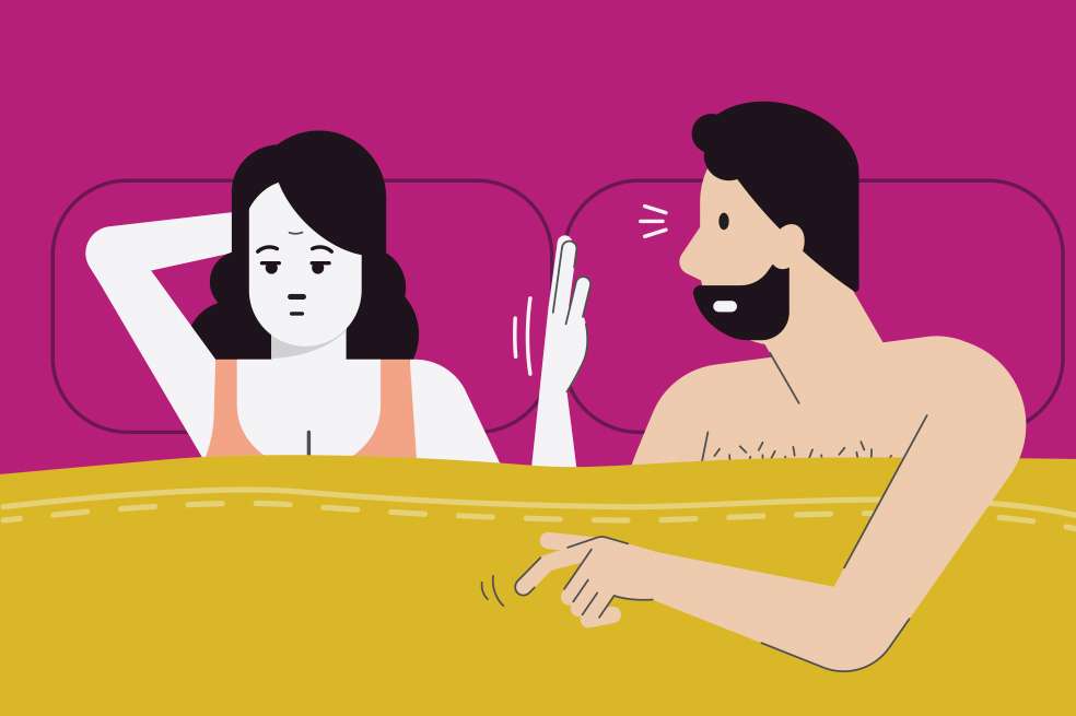 Mujer falta de deseo sexual.