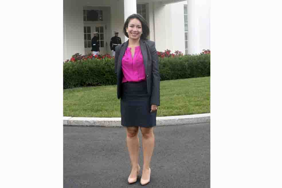 Katherine Vargas dio sus primeras entrevistas tras ser nombrada directora de medios hispanos de la Casa Blanca. / EFE
