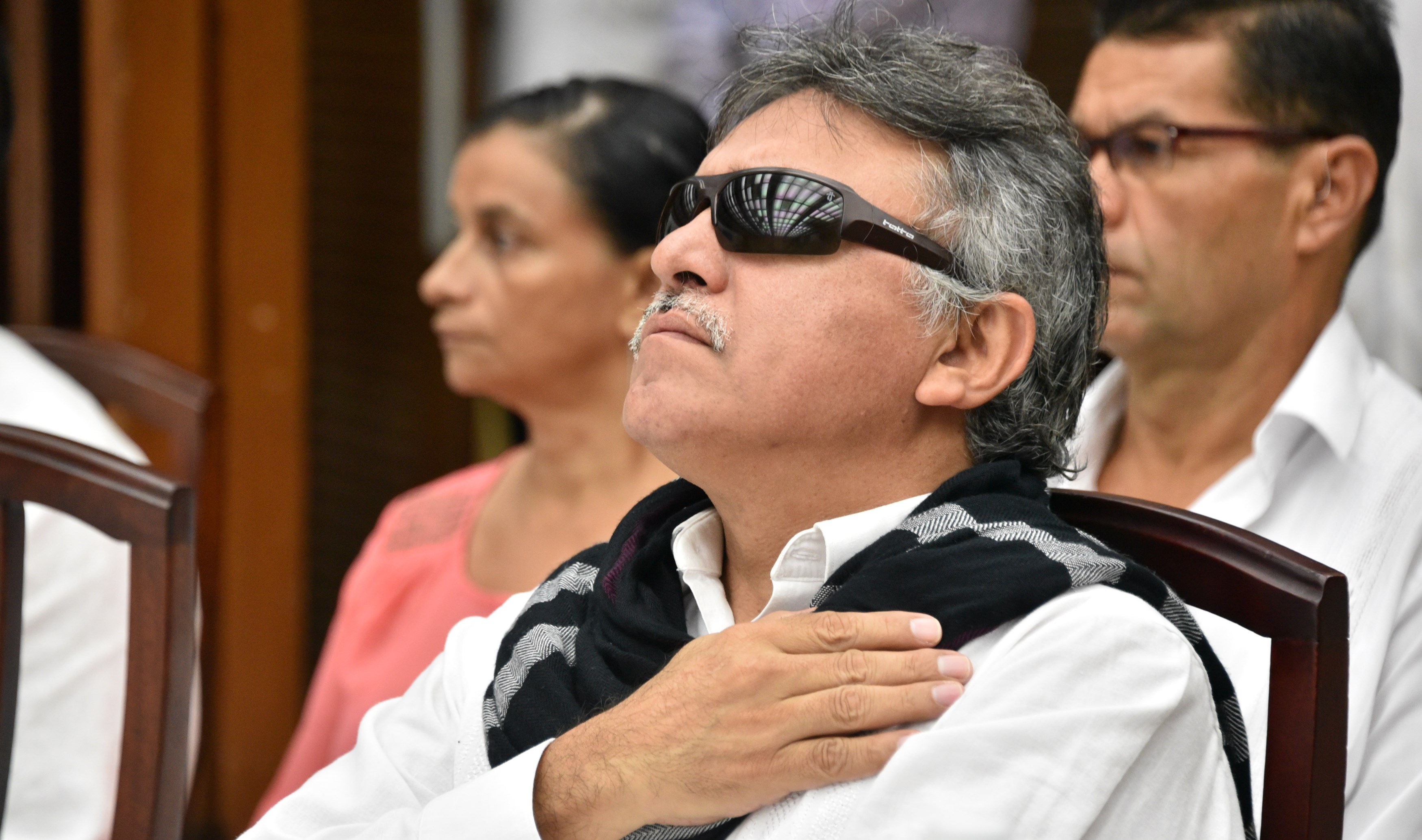 Jesús Santrich, miembro del partido FARC. / AFP