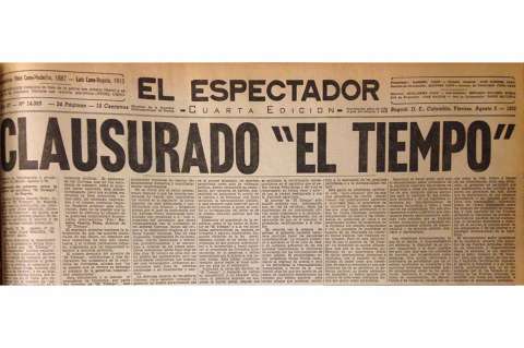 Cuando Rojas Pinilla cerró el periódico El Tiempo