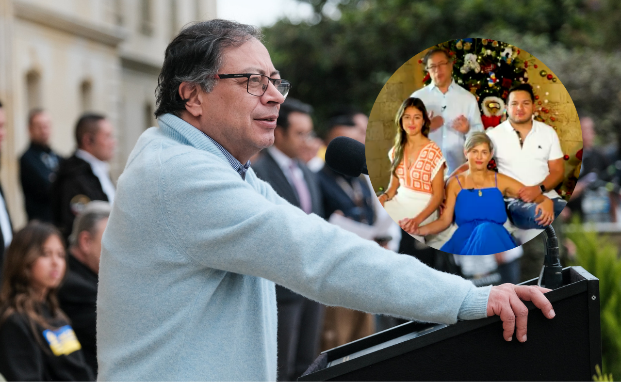 Presidente Petro envió mensaje de Navidad junto a su familia