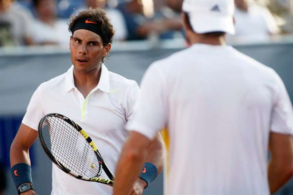 Rafael Nadal y Juan Mónaco.