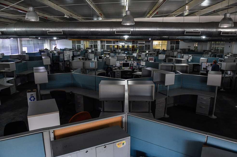 Sala de redacción del diario El Nacional, en Caracas, Venezuela.  / AFP
