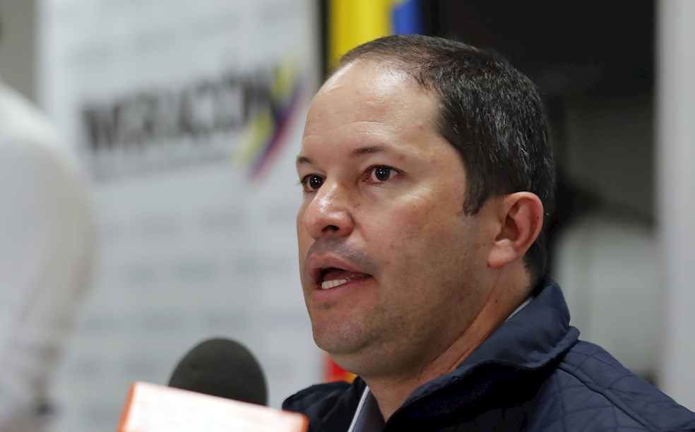 Juan Francisco Espinosa, director de Migración Colombia. Agosto 2020