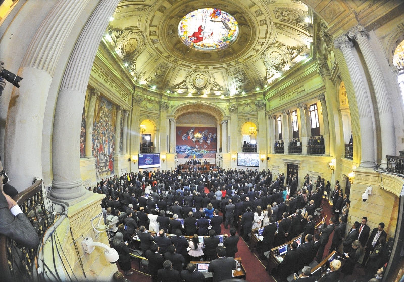 Al Congreso le corresponderá aprobar las leyes que le darán desarrollo jurídico al Acuerdo de Paz. La Corte define hoy el mecanismo para esa tarea. / Cristian Garavito