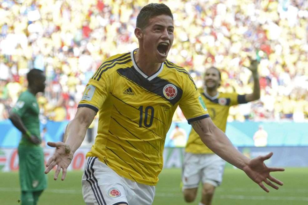 El colombiano James Rodríguez fue la gran revelación de la Copa Mundo de Brasil 2014. / AFP