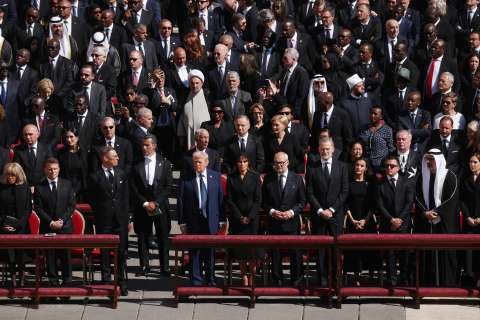 Personalidades y mandatarios que asistieron al funeral del papa Francisco