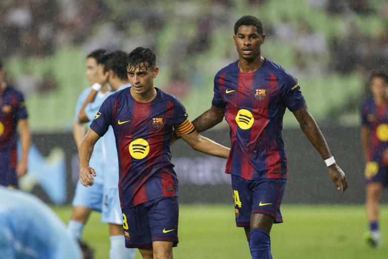 Barcelona cerró su gira asiática con goleada y con el estreno goleador de Rashford