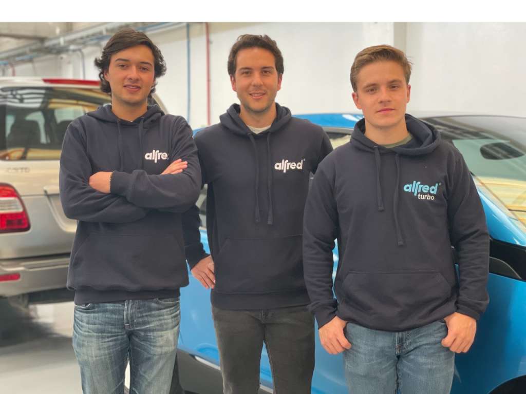 Santiago Cala, Mauricio Mora y Daniel Moreno, los socios de 'Alfred'.