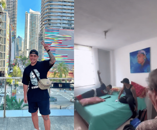 Felipe Saruma sorprendió a su abuela y su tierna reacción se volvió viral