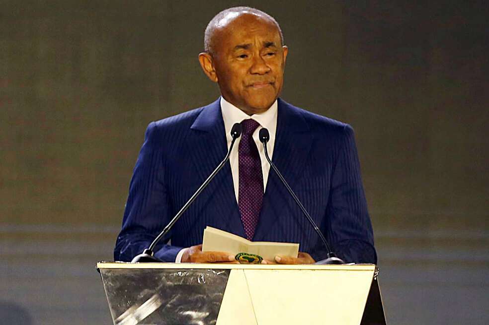 El presidente de la CAF, Ahmad Ahmad, en el centro de todas las miradas por el conflicto televisivo. / Cortesía @Ossama Abd Elnaby