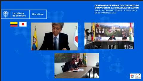 Se construirá la Biblioteca pública de El Tambo (Cauca) por cuenta de una donación del Gobierno de Japón