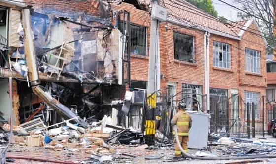 Destruida quedó la vivienda donde ocurrió la explosión y posterior incendio. / Andrés Torres