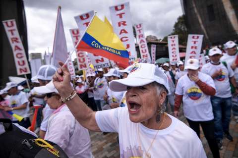 En fotos: así se vivieron las marchas del Día del Trabajo en Bogotá