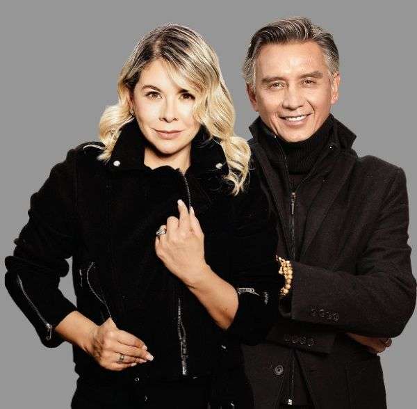 Juan Manuel Correal y su esposa Carolina Ortega.