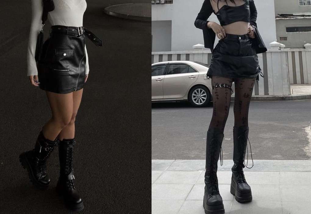Este outfit es audaz y atrevido, perfecto para las mujeres que no tienen miedo de destacar.