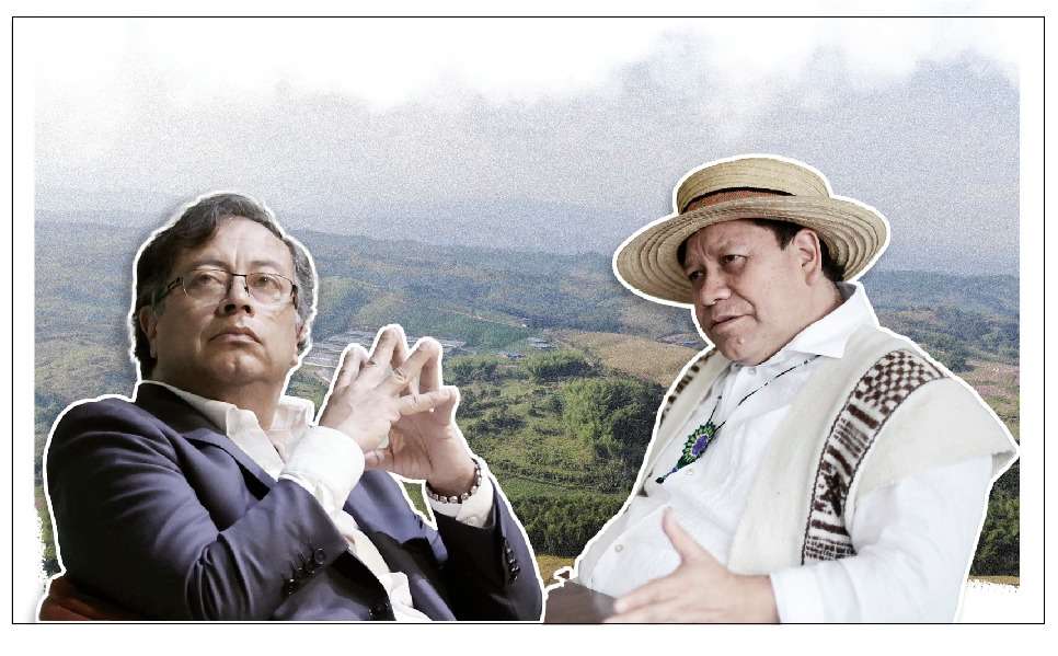 El primer mandatario y el director de la Unidad de Restitución de Tierras, Giovanni Yule, asistieron a la entrega de un predio a víctimas del norte de Cauca.