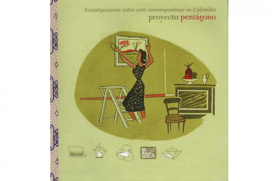 Portada del libro Proyecto Pentágono (2000). Diseño y diagramación: Juan Pablo Fajardo y Andrés Fresneda. Editorial Ministerio de Cultura.