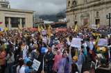Algunos grupos médicos y el presidente de la EPS Sanitas también salieron a marchar