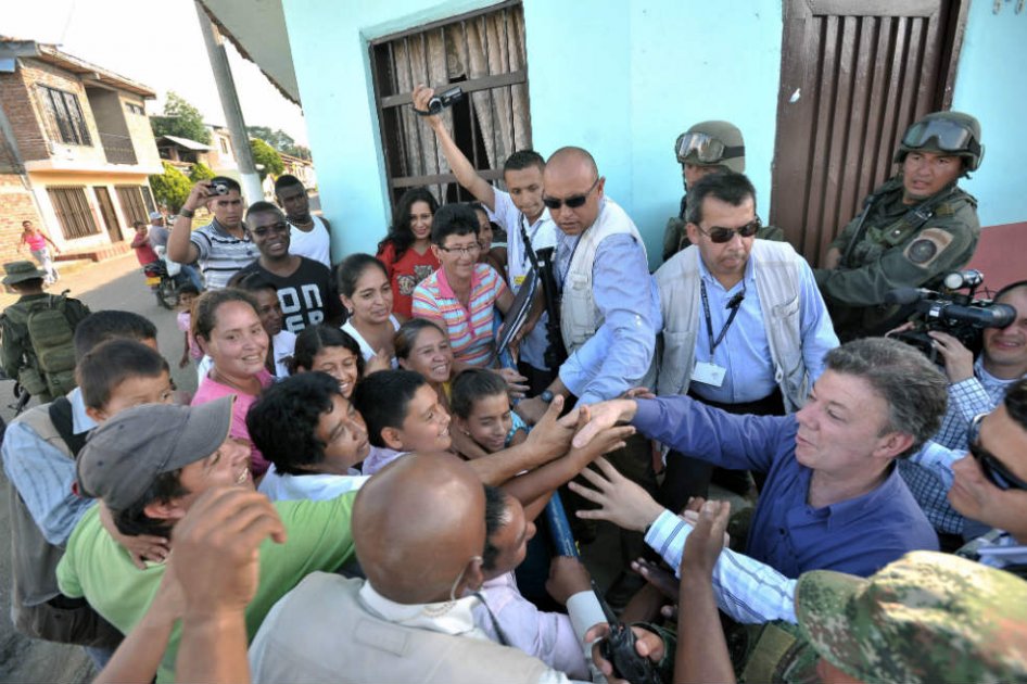 El esquema de seguridad del presidente Juan Manuel Santos fue reforzado para evitar cualquier atentado en su contra. / Presidencia