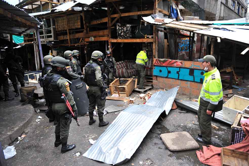 En febrero de 2013 se realizaron operativos de la Policía en el Bronx, conocida “olla” de microtráfico en Bogotá. / El Espectador