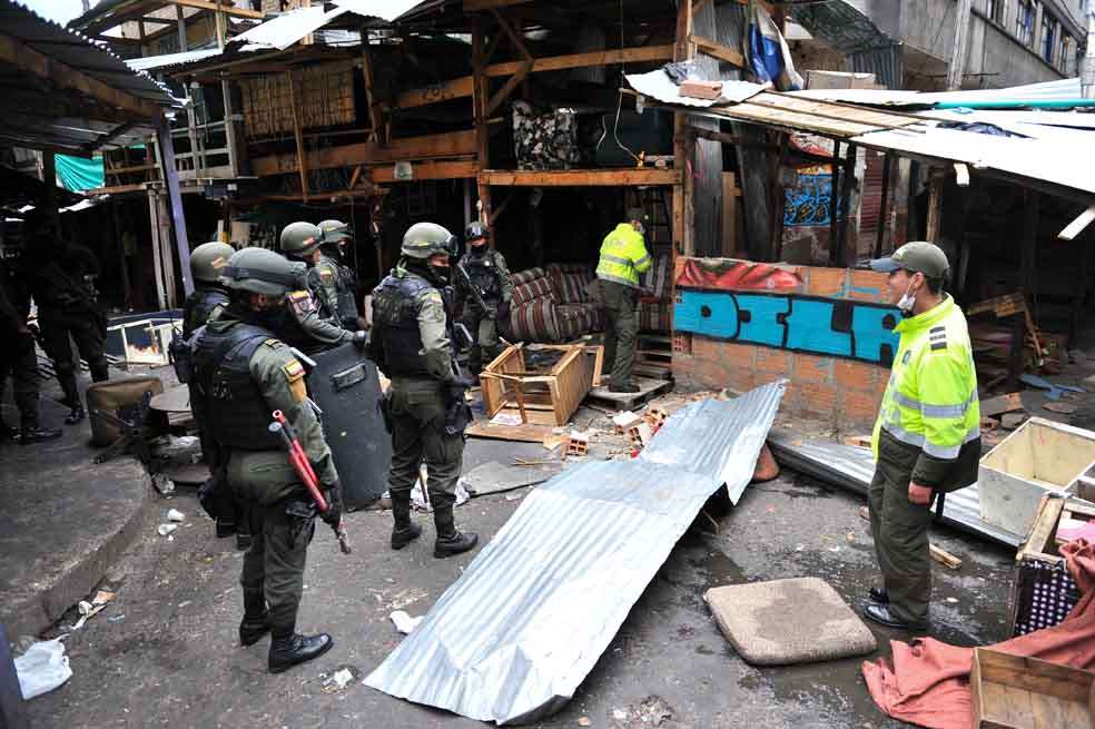 En febrero de 2013 se realizaron operativos de la Policía en el Bronx, conocida “olla” de microtráfico en Bogotá. / El Espectador