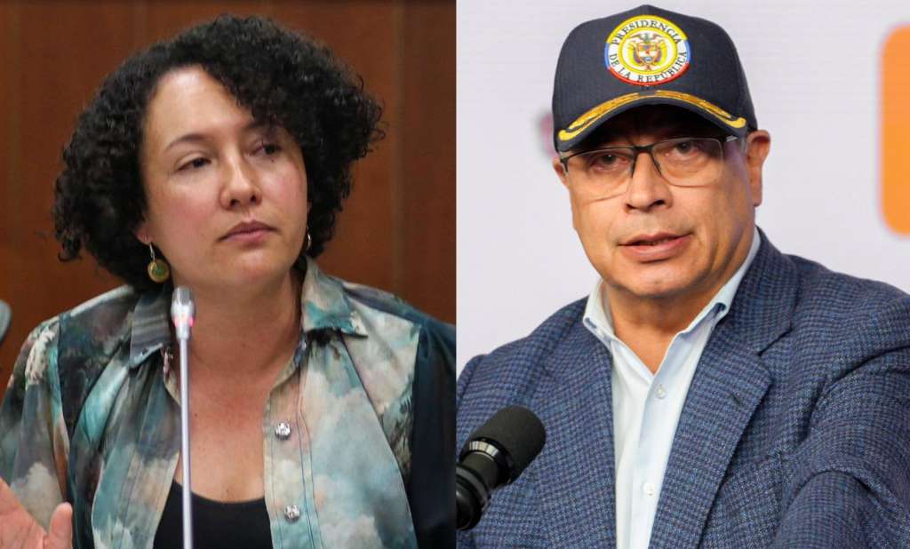 Senadora Isabel Zuleta y presidente Gustavo Petro.