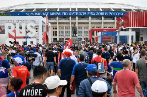 Todo listo en Moscú para la gran final de Rusia 2018