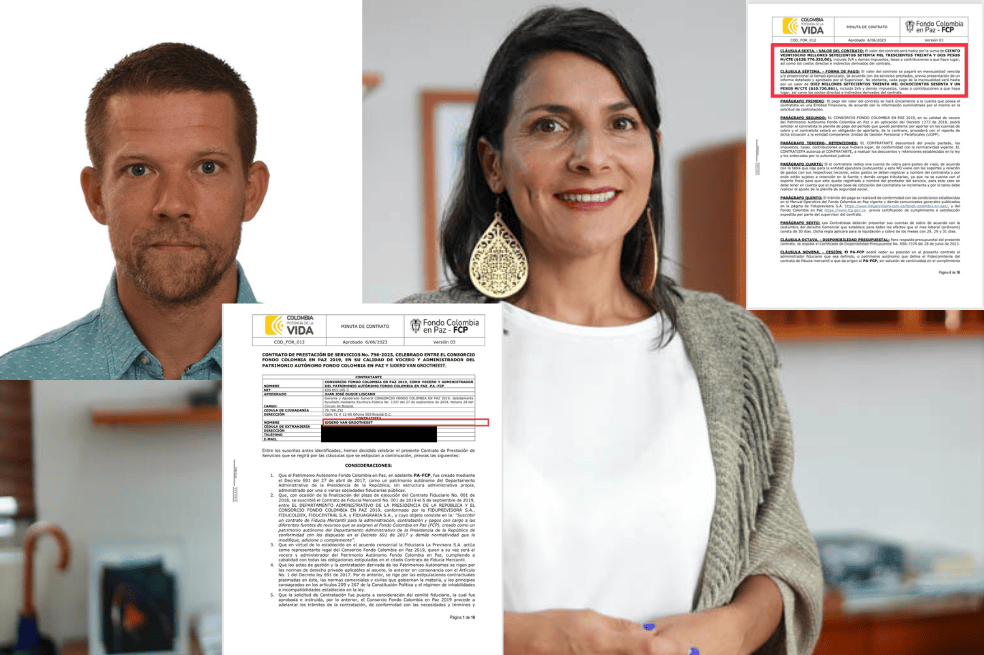 Este 11 de julio se conoció que Sjoerd Van Grootheest, el esposo de la ministra de Minas, Irene Vélez, recibió un contrato del Fondo Colombia en Paz.