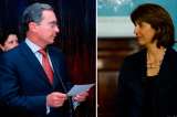 Expresidente Uribe arremetió contra la canciller Holguín