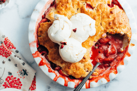 Receta fácil y rápida: Crumble con crerezas