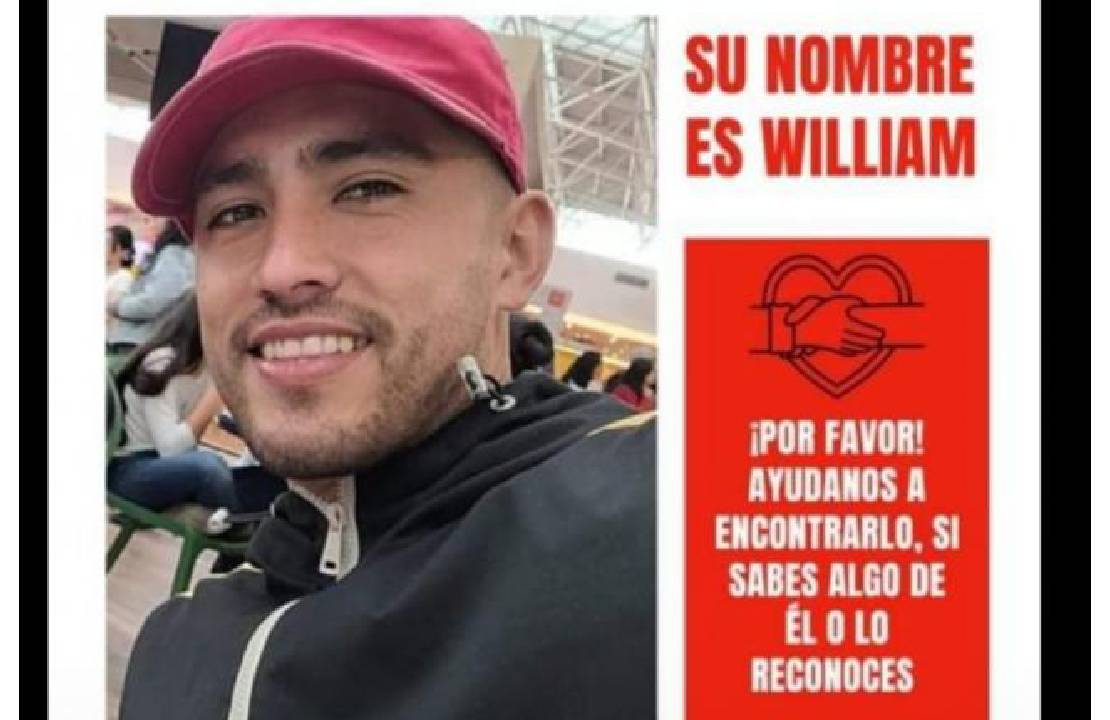 William Parra, quien mide 1,72 metros de estatura, vestía uniforme de ciclismo el día en el que desapareció.