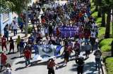 En fotos: así se vive dentro de la caravana de migrantes que marcha hacia EE.UU.