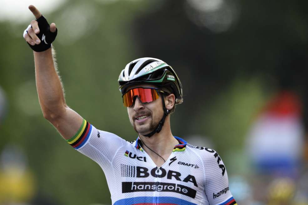 Peter Sagan, ciclista del Bora. / AFP